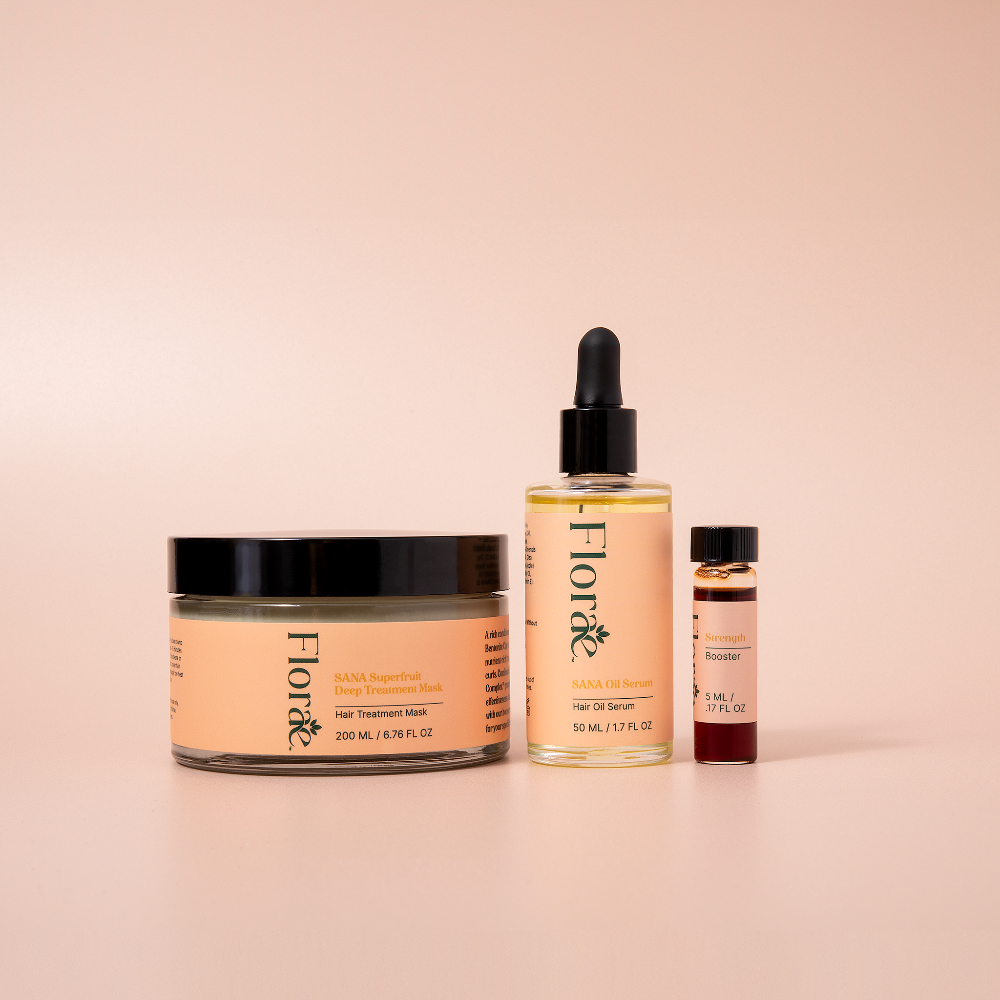 strength collection with SANA hair oil