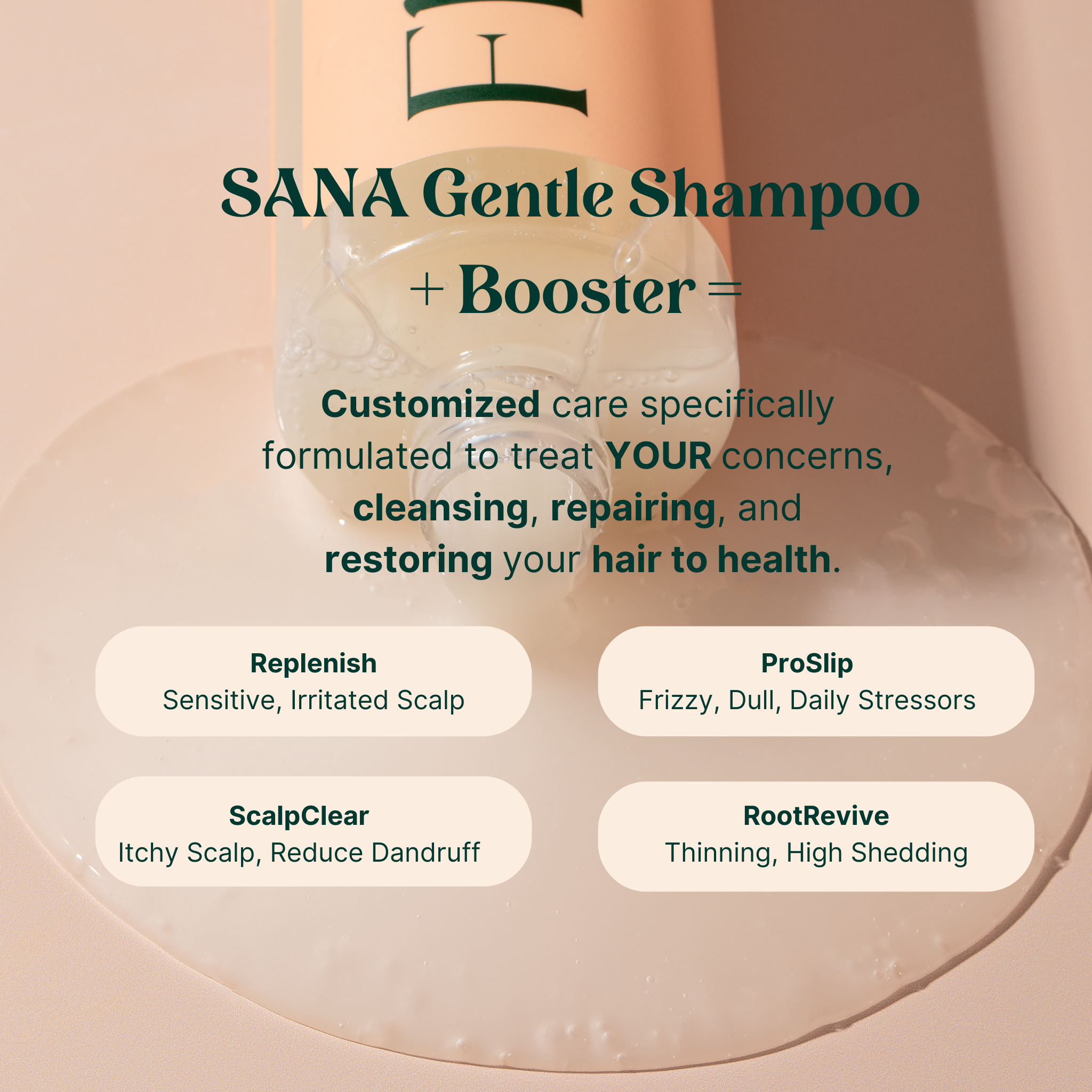 SANA Shampoo & Conditioner Set - Infused w/ Hydrolyzed Collagen