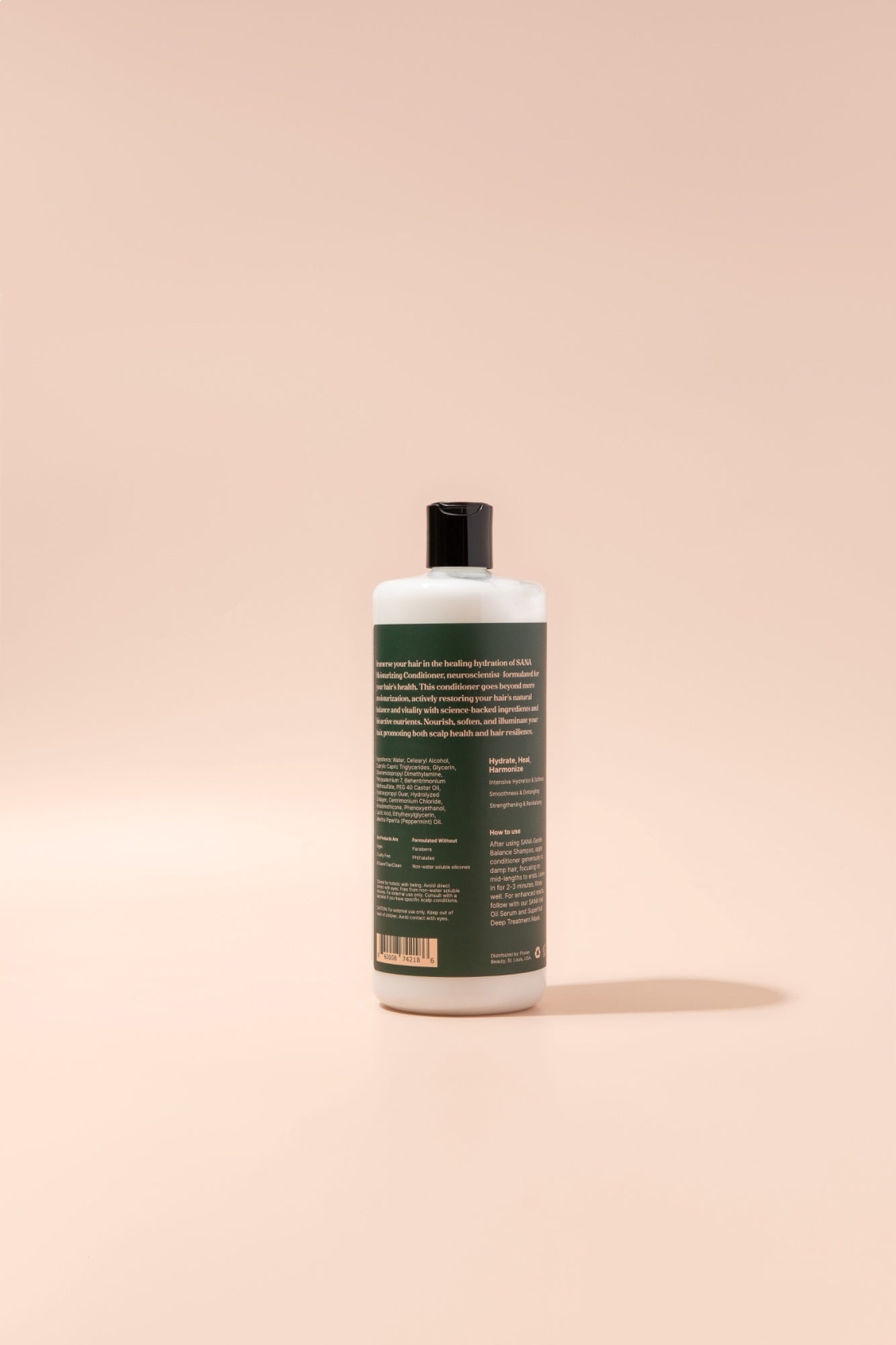 SANA Moisturizing Conditioner Jumbo Size- Infused w/ Hydrolyzed Collagen (1L / 33 fl oz)